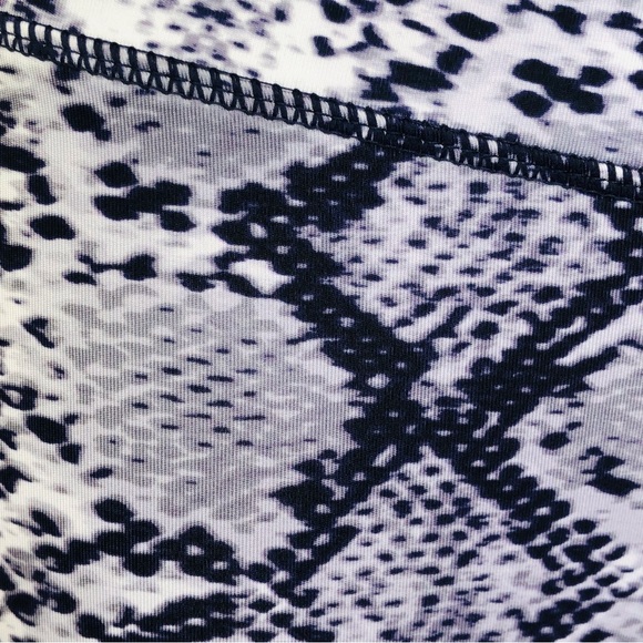 Nicole Miller Sports Purple Snakeskin Print Leggings - Picture 8 of 16